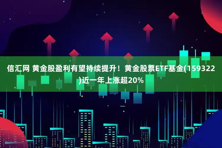 信汇网 黄金股盈利有望持续提升！黄金股票ETF基金(159322)近一年上涨超20%