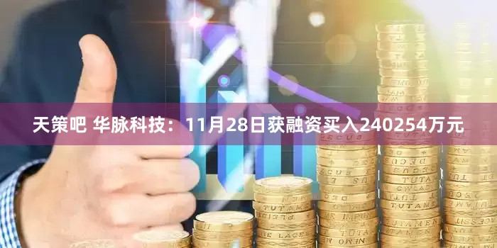 天策吧 华脉科技：11月28日获融资买入240254万元