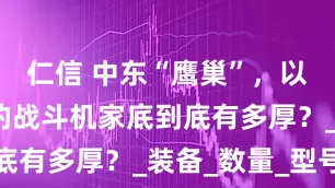 仁信 中东“鹰巢”,以色列空军的战斗机家底到底有多厚?_装备_数量_型号